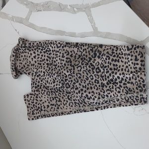 Leopard print maternity leggings